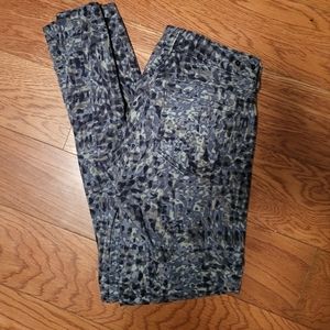 CAbi 604 Modern Camo Jean's 2 XS Blue Gray Pants Camouflage